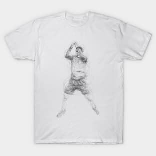 Cristiano Ronaldo siuuu Scribble Art T-Shirt